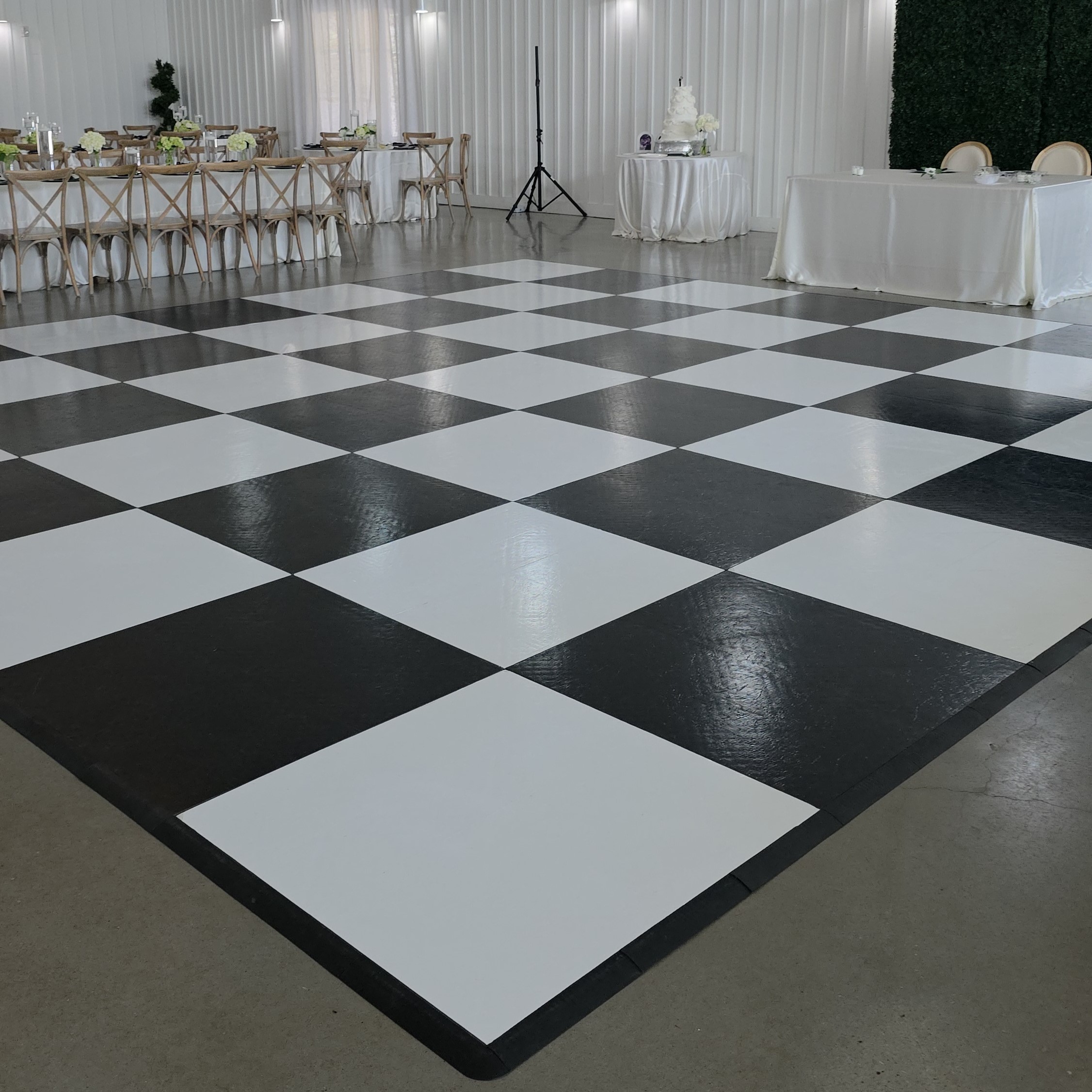 Black and White Checkered Panel Dancefloor 5
